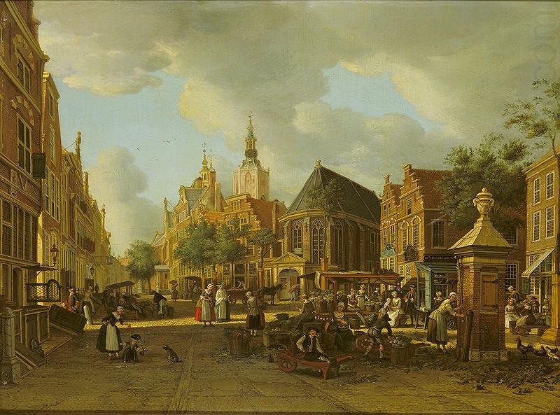 The Groenmarkt as seen towards the Westeinde, unknow artist